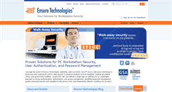 Desktop Screenshot of ensuretech.com