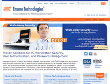 Tablet Screenshot of ensuretech.com